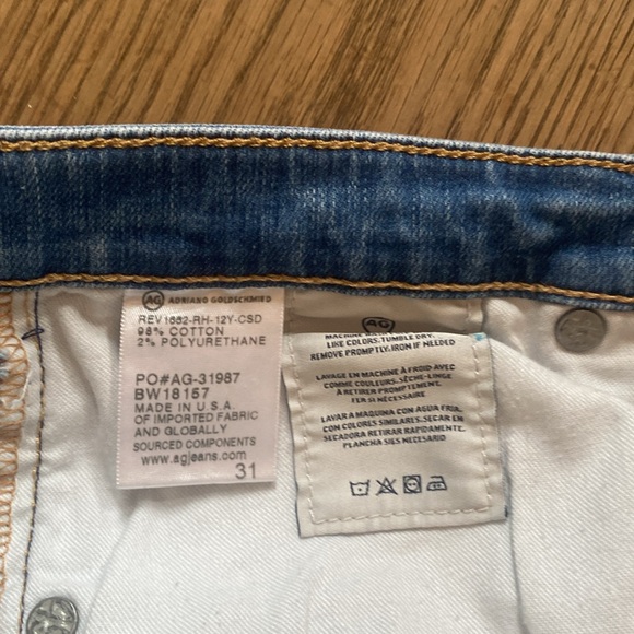 AG-ED (Adriano Goldschmied) The Jodi Crop Jeans Denim sz31 - Picture 8 of 11